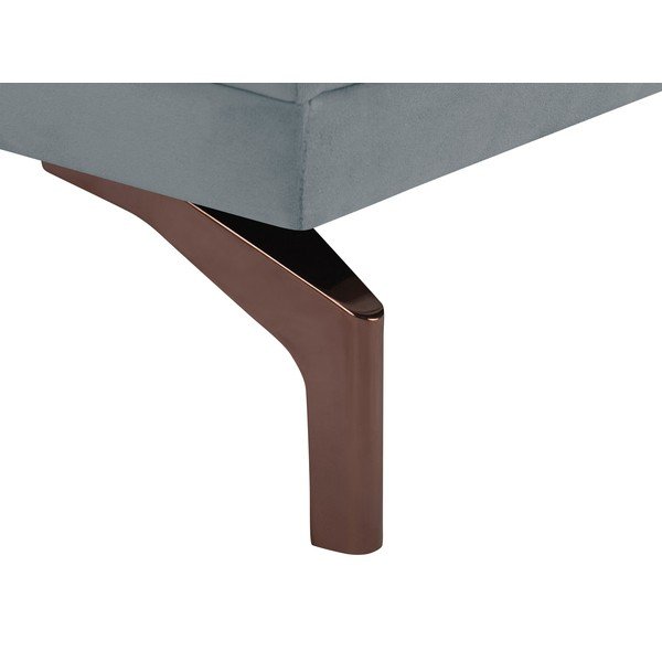 Sivá trojmiestna pohovka s podnožou v zlatej farbe Windsor & Co Sofas Jupiter-image-4