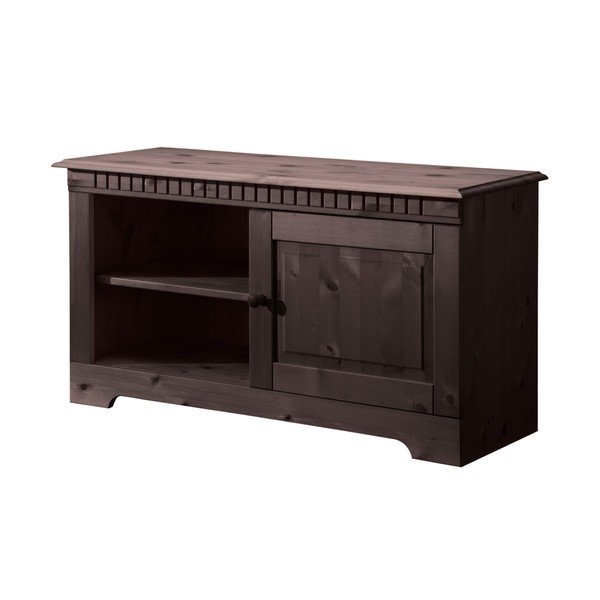 Hnedá nízka komoda z borovicového dreva 50x35 cm Cubrix – Støraa