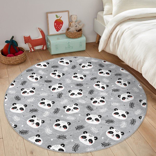 Sivý detský koberec ø 120 cm Comfort – Mila Home-image-4