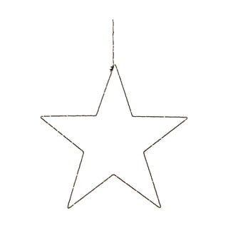 Čierna vianočná závesná svetelná dekorácia Markslöjd Alpha Star, výška 30 cm
