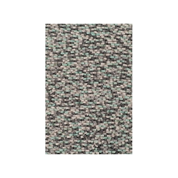Béžový ručne tkaný vlnený koberec Linie Design Crush, 170 x 240 cm