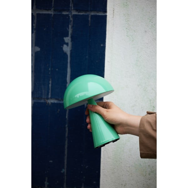 LED stmievateľná stolová lampa v mentolovej farbe (výška 20 cm) Mush – Hübsch-image-4