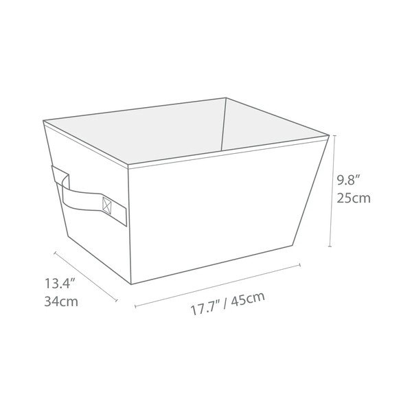 Úložný látkový košík 34,5x45x25 cm Soft Storage – Bigso Box of Sweden-image-3