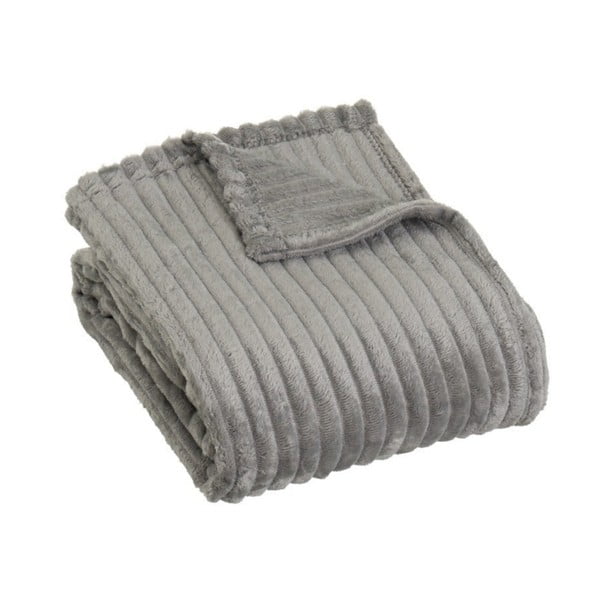 Sivá deka z mikroplyšu 130x160 cm Fur Velvet – Casa Selección