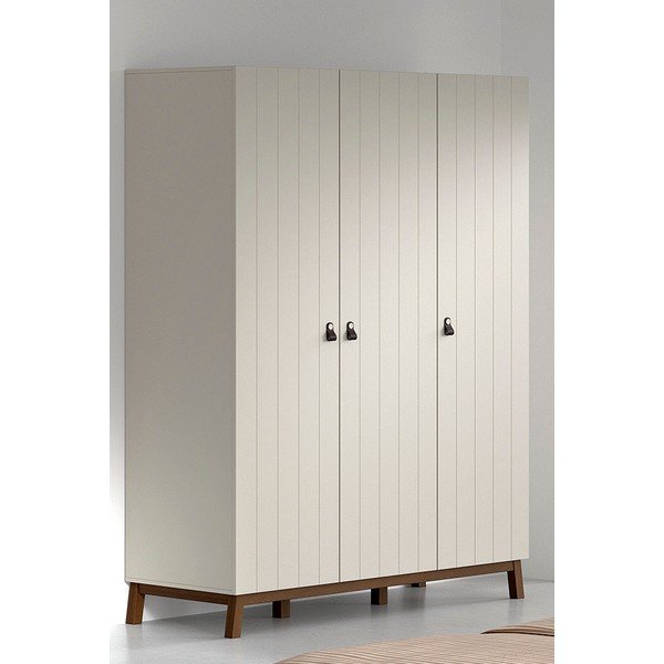 Béžová detská šatníková skriňa 149x196x58 cm Sezane – Vipack-image-1