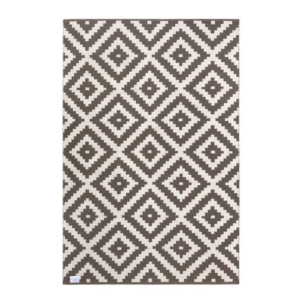 Sivo-béžový obojstranný koberec vhodný aj do exteriéru Green Decore Ava Malo, 90 × 150 cm