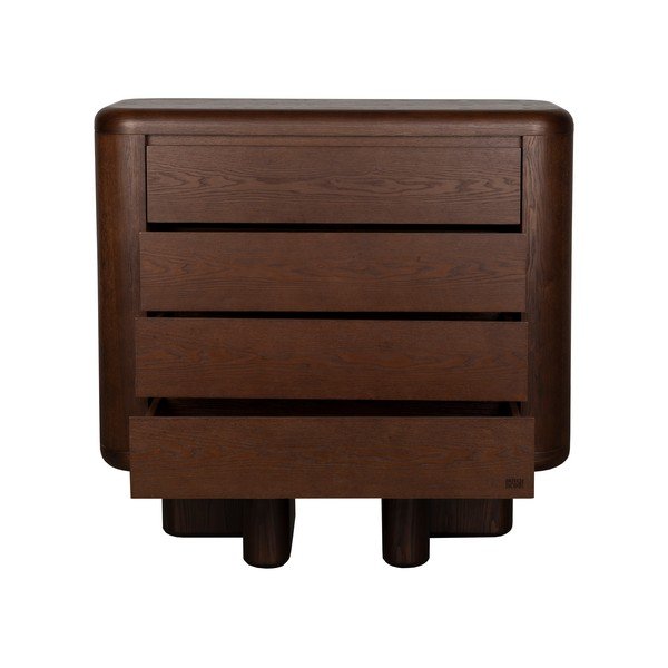 Komoda v dekore jaseňa v tmavo prírodnej farbe 100x98x40 cm Herman – Dutchbone-image-2