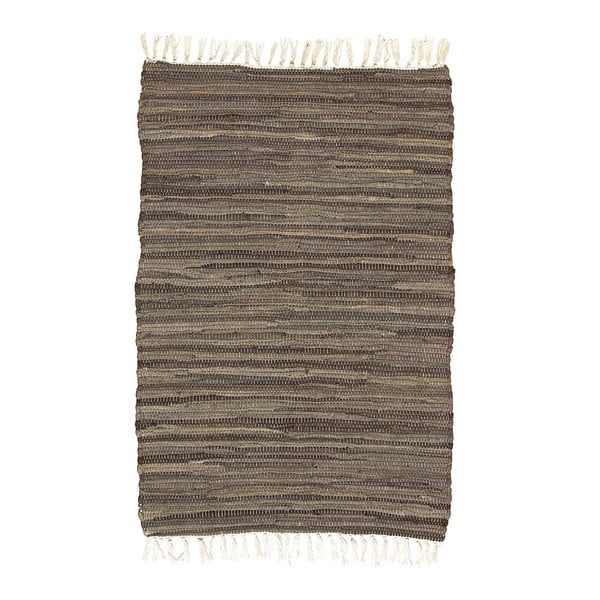 Hnedý vzorovaný koberec A Simple Mess Mille, 90 × 60 cm