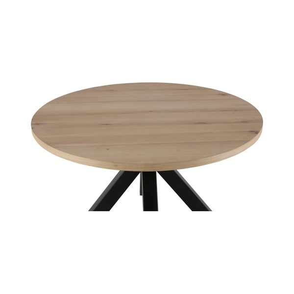 Okrúhly jedálenský stôl s čiernymi nohami Canett Maison, ø 120 cm-image-4