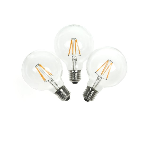 Sada 3 LED žiaroviek Bulb Attack POP Crown, E27 4 W