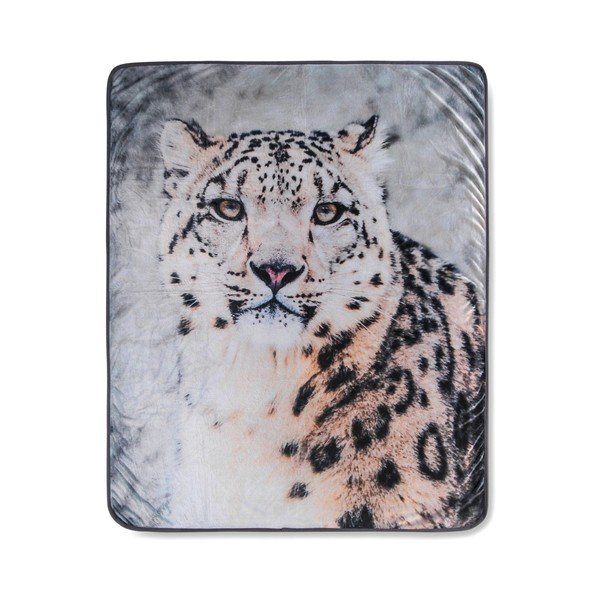 Prikrývka Muller Textiels Snow Leopard Grey, 130 × 160 cm-image-2