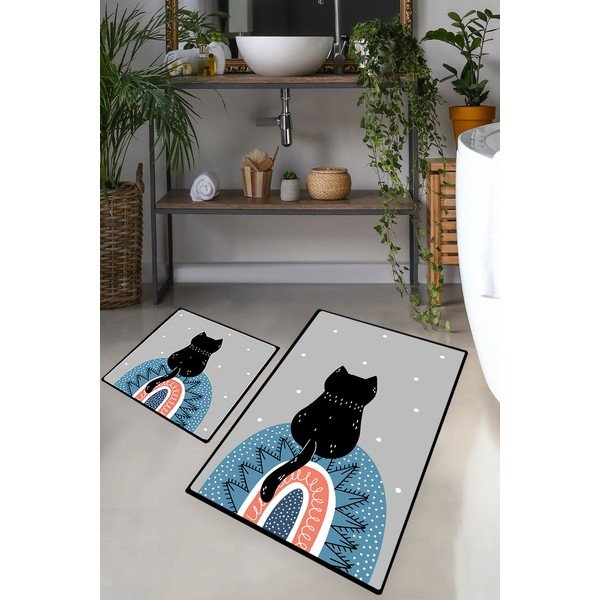 Kúpeľňové predložky v súprave 2 ks 60x100 cm Waiten – Foutastic-image-1