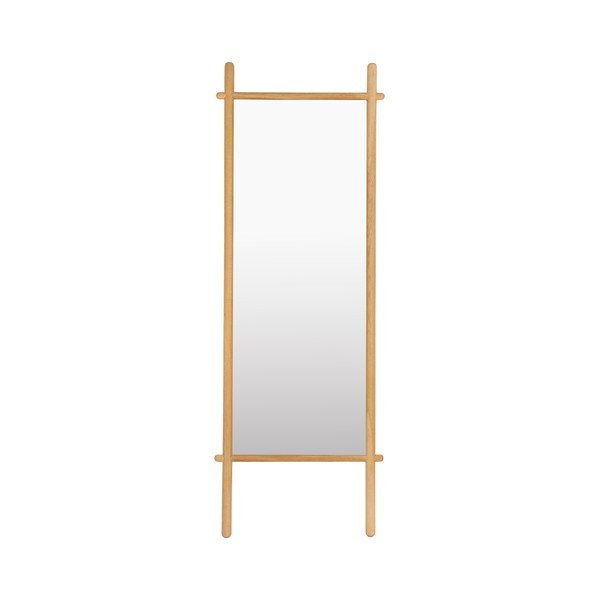Stojacie zrkadlo s dreveným rámom 58x160 cm Solene – White Label