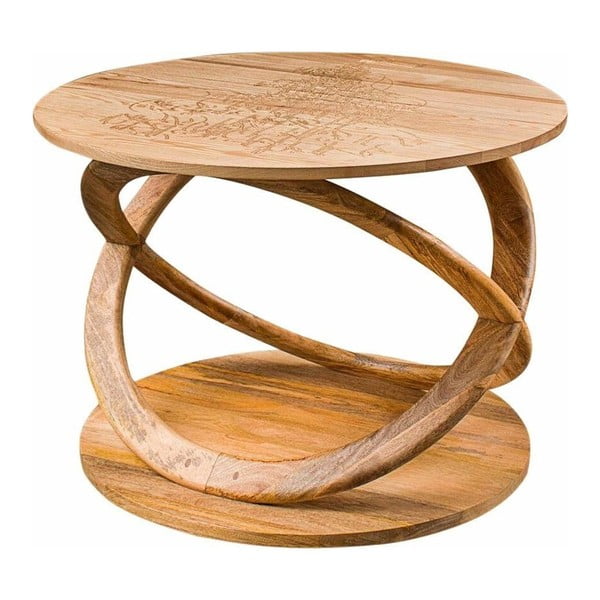 Konferenčný stolík z mangového dreva Støraa Clarksville, Ø 90 cm