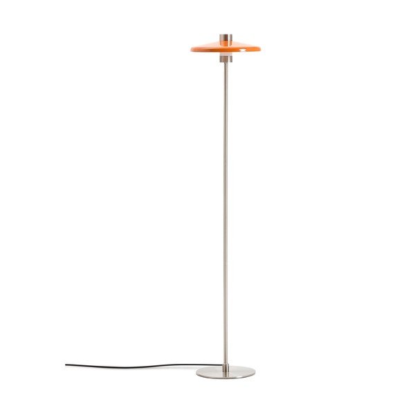 Oranžová stojacia lampa s kovovým tienidlom (výška  130 cm) Nuvira – Kave Home