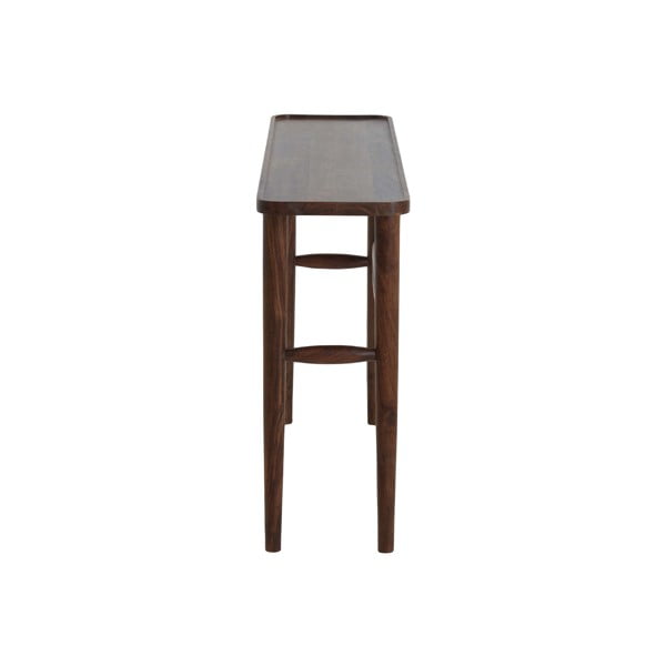 Hnedý konzolový stolík z masívu akácie 30x120 cm Qiano – Light & Living-image-3