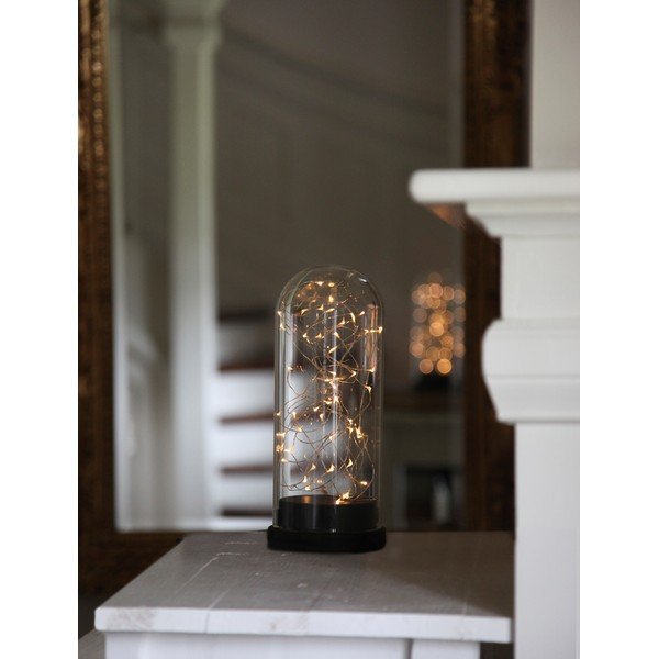 Čierna LED svetelná dekorácia Star Trading Glass Dome, výška 25 cm-image-4