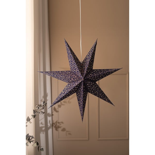 Tmavomodrá závesná vianočná svetelná dekorácia Baroque – Markslöjd-image-1