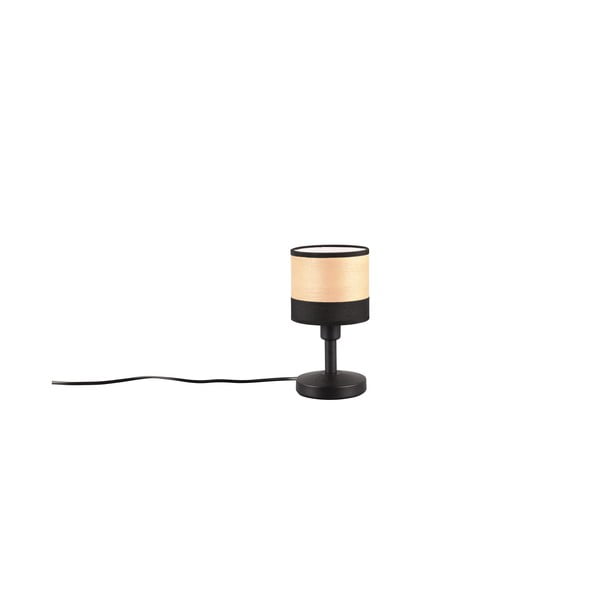 Stolová lampa v čiernej a prírodnej farbe (výška 22 cm) Bolzano – Trio