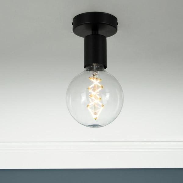 Čierne stropné svietidlo Bulb Attack Cero-image-1