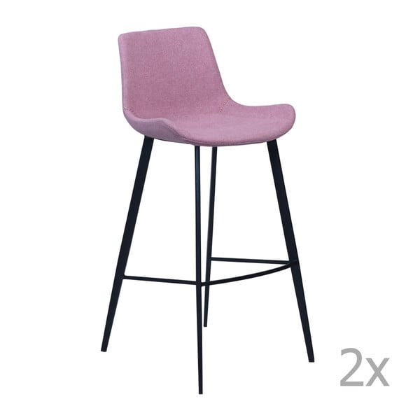 Sada 2 ružových barových stoličiek DAN– FORM Hype
