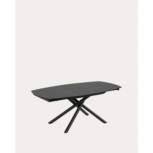 Rozkladací jedálenský stôl s prídavnou doskou s keramickou doskou 100x130 cm Yodalia – Kave Home-image-3