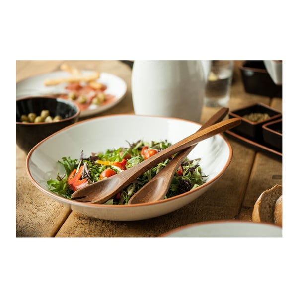 Súprava 2 šalátových naberačiek z akáciového dreva Premier Housewares Socoro-image-2