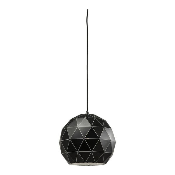 Čierne stropné svietidlo Kare Design Triangle, Ø 30 cm