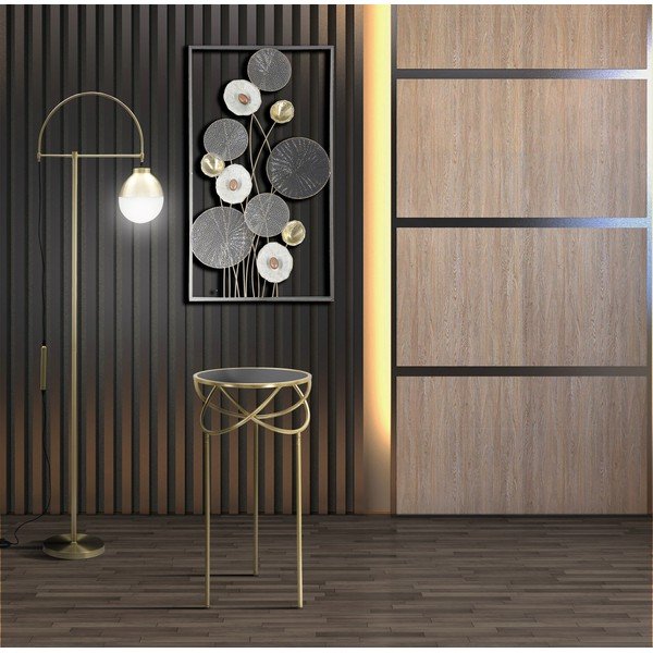 Voľne stojacia lampa v zlatej farbe Mauro Ferretti Elegant-image-1