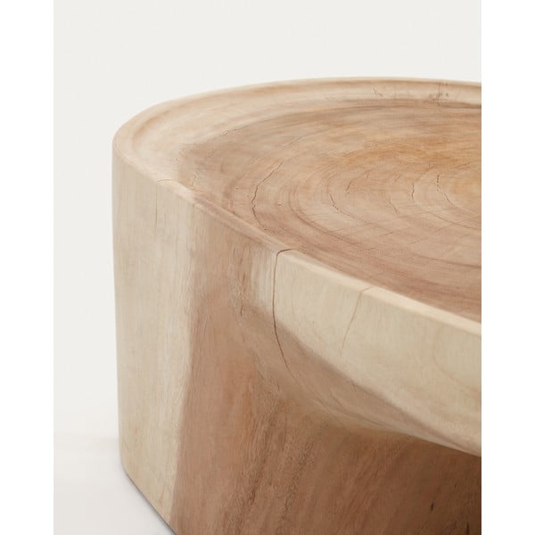 Konferenčný stolík z masívu munggur v prírodnej farbe 50x90 cm Mosi – Kave Home-image-4