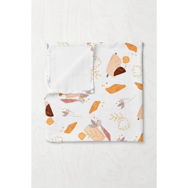 Biela mušelínová detská deka 75x100 cm Boho – Mijolnir-image-1