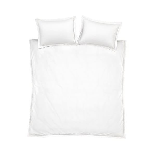 Biele bavlnené obliečky na dvojlôžko 200x200 cm Oxford Lace Trim – Bianca