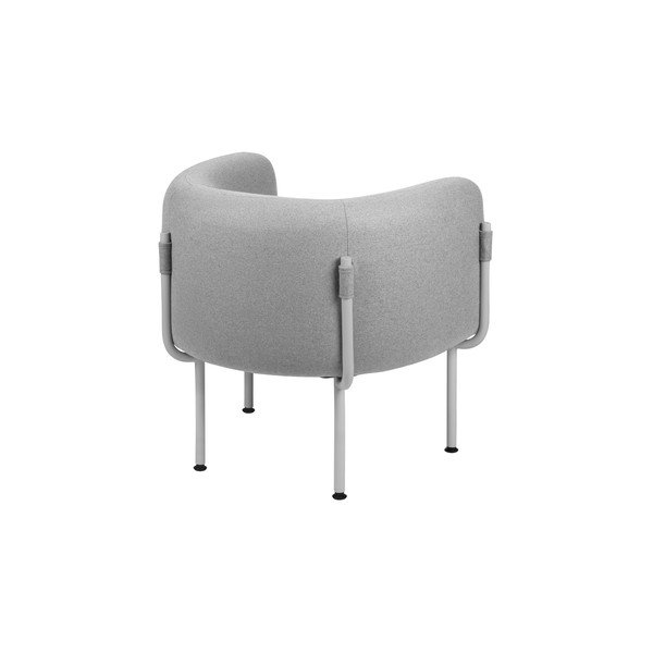 Sivé vlnené kreslo Ubi – noo.ma-image-2