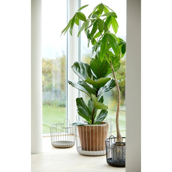 Biely kovový úložný košík Zone Inu, ø 40,6 cm-image-2