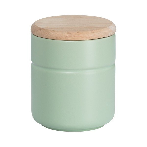 Zelená keramická dóza Maxwell & Williams Tint, výška 12,5 cm