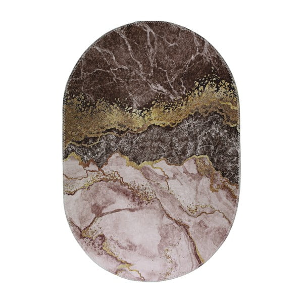 Umývateľný koberec v hnedo-zlatej farbe 120x180 cm – Vitaus