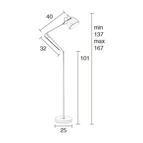 Biela stojacia lampa Zuiver Reader-image-4