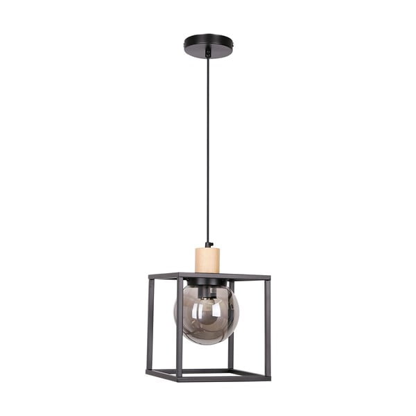 Čierne závesné svietidlo 19x19 cm Retro 2 - Candellux Lighting