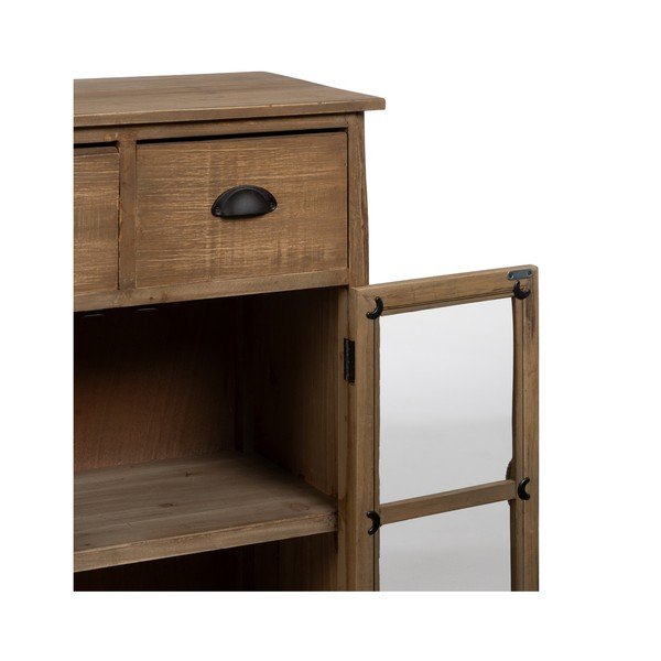 Vitrína z jedľového dreva v prírodnej farbe 64x92,5 cm – Ixia-image-4