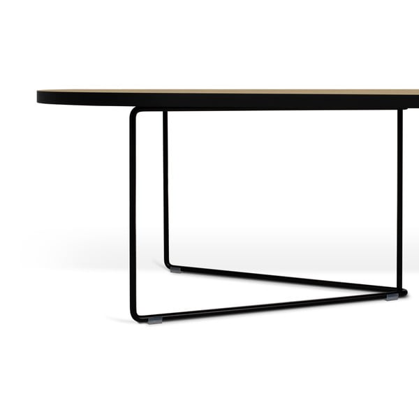 Konferenčný stolík s dubovou dyhou TemaHome Oval-image-4