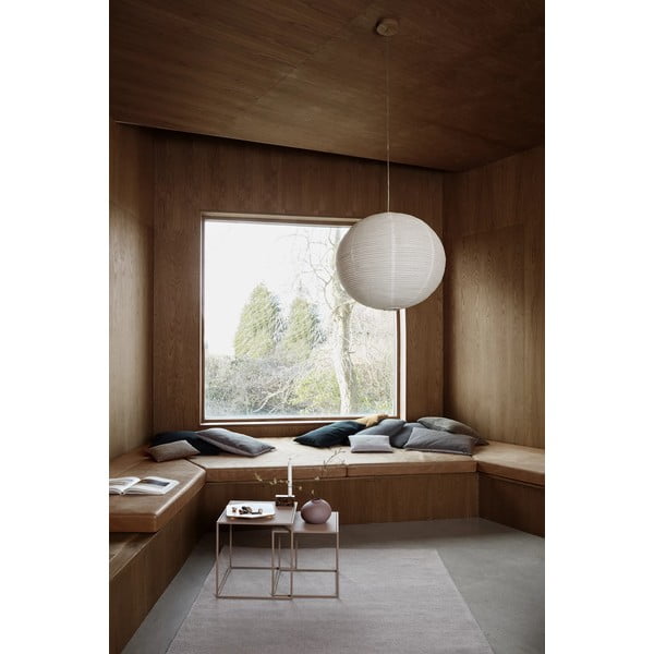 Béžové kovové konferenčné stolíky v súprave 2 ks 40x40 cm Fera – Blomus-image-4