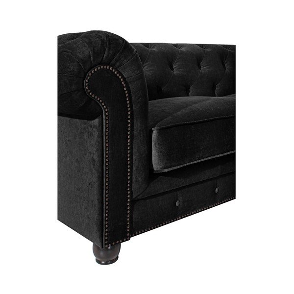 Čierna pohovka Max Winzer Orleans Velvet, 216 cm-image-3