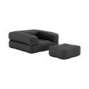 Variabilné kreslo Karup Design Cube Dark Grey