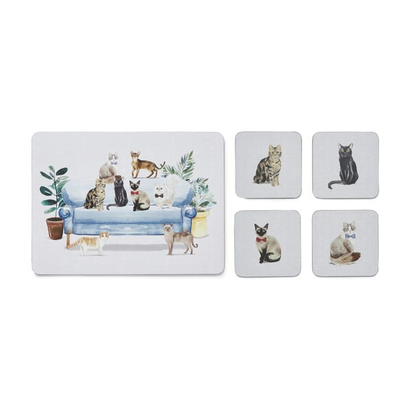 Prestieranie a tácky v súprave 8 ks Curious Cats – Cooksmart ®-image-3
