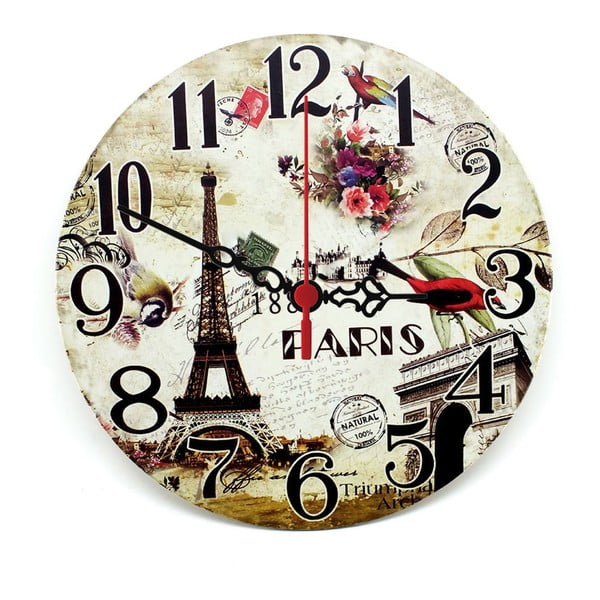 Nástenné hodiny Natural Paris, 30 cm