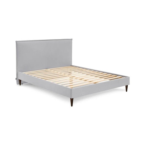 Sivá dvojlôžková posteľ Bobochic Paris Sary Dark, 180 x 200 cm