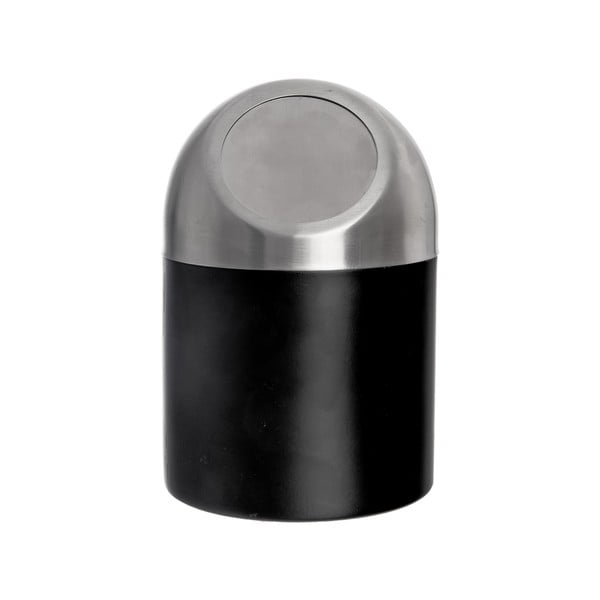 Čierny odpadkový kôš z nehrdzavejúcej ocele 1,2 l BLACK – Orion-image-3