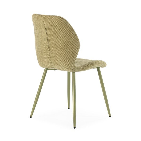 Zelené čalúnené jedálenské stoličky v súprave 4 ks Ansu – Marckeric-image-2