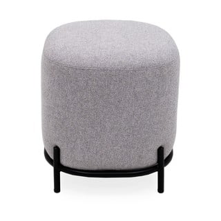 Sivý puf Tenzo Harry, ø 42 cm
