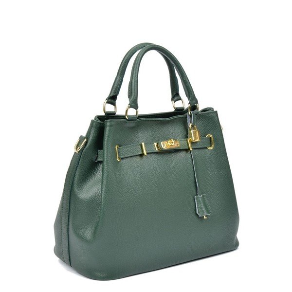 Zelená kožená kabelka Isabella Rhea Paris Verde-image-1